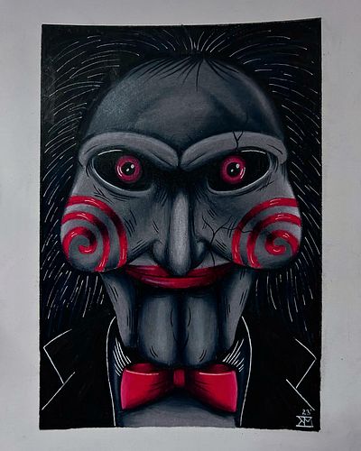 Little Jigsaw drawing I whipped up last night! Have you seen Saw X yet? 💃🏼✨
Time to complete: 4 hours
Materials used: Prismac...