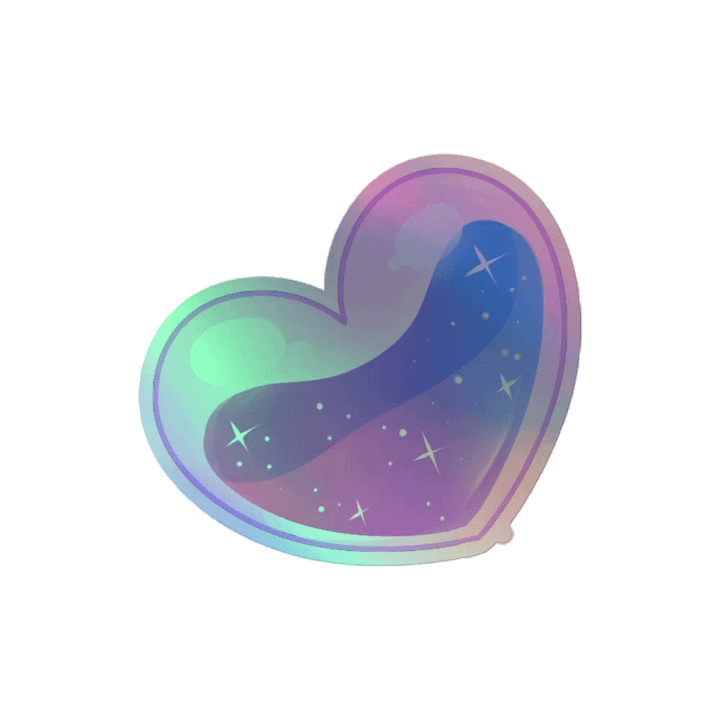 Dezciimi Heart Holographic Sticker product image (2)