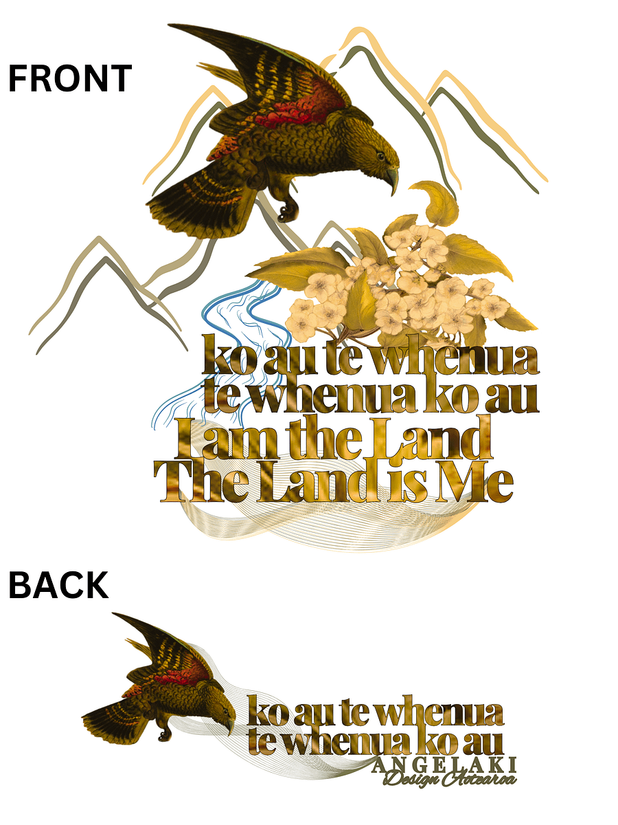 Unisex Kea in Flight - Mountain Lacebark ko au te whenua Decolonisation Aotearoa Tee product image (37)