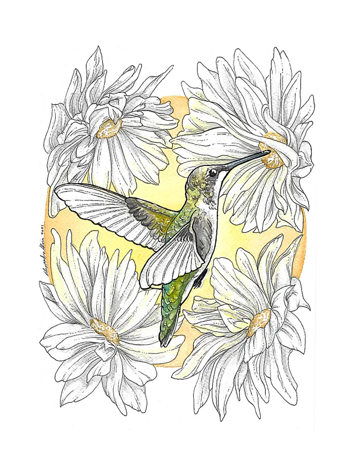 Custom Watercolor Bird product image (2)