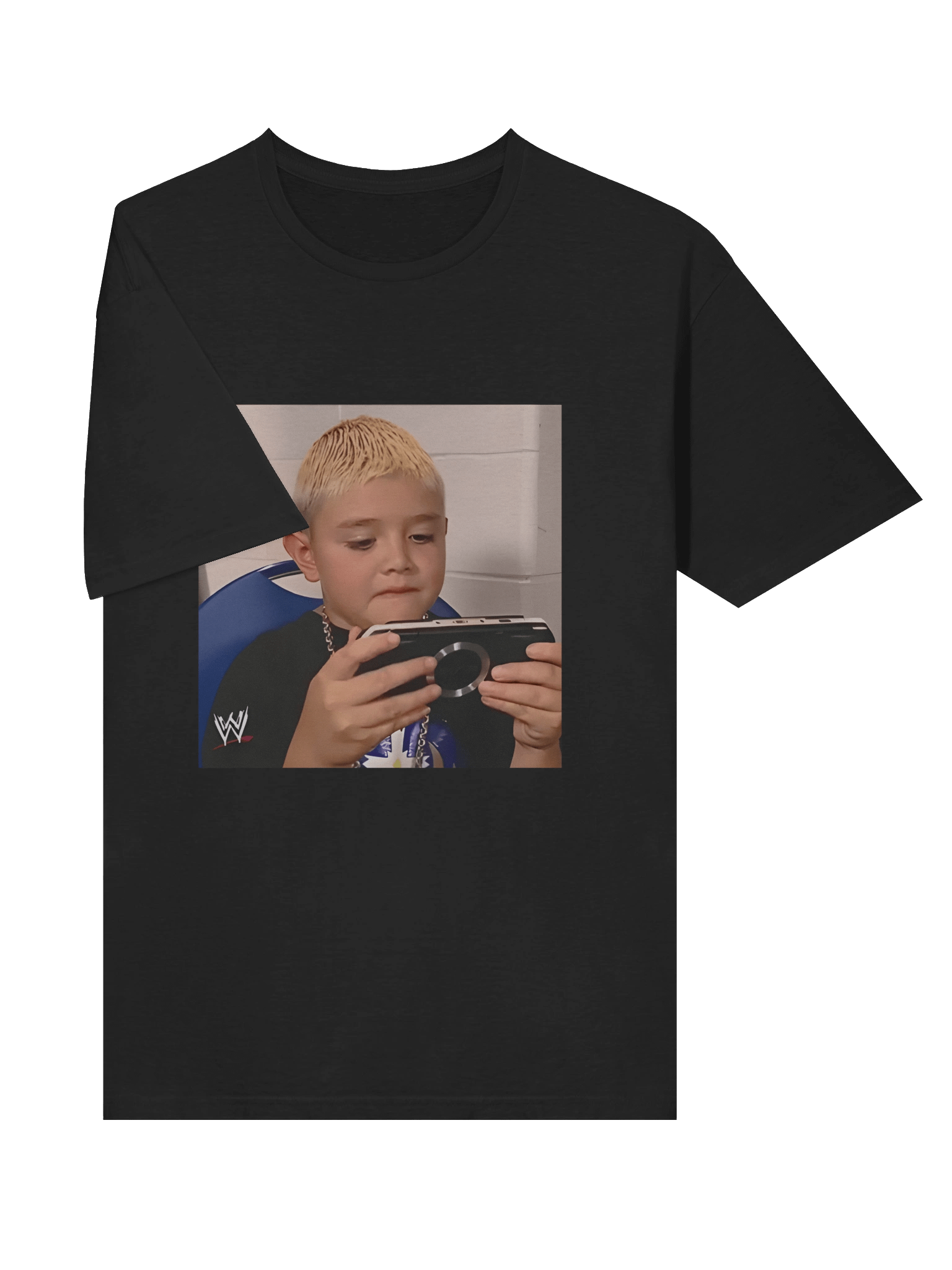 Young Mysterio Playing PSP T-shirt product image (3)