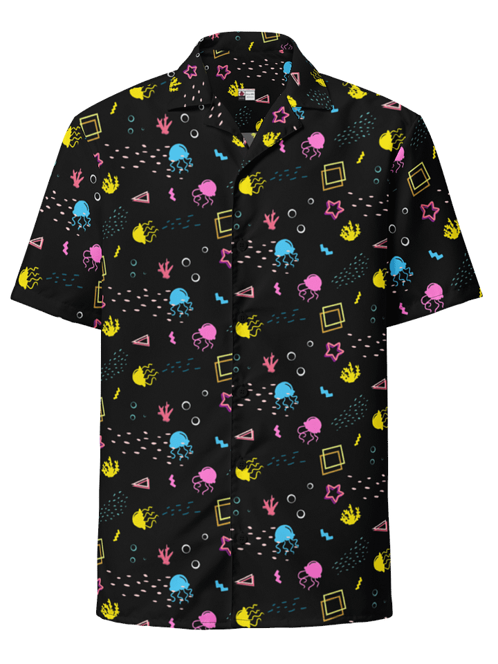Shifty Seas dark pattern button down shirt product image (1)