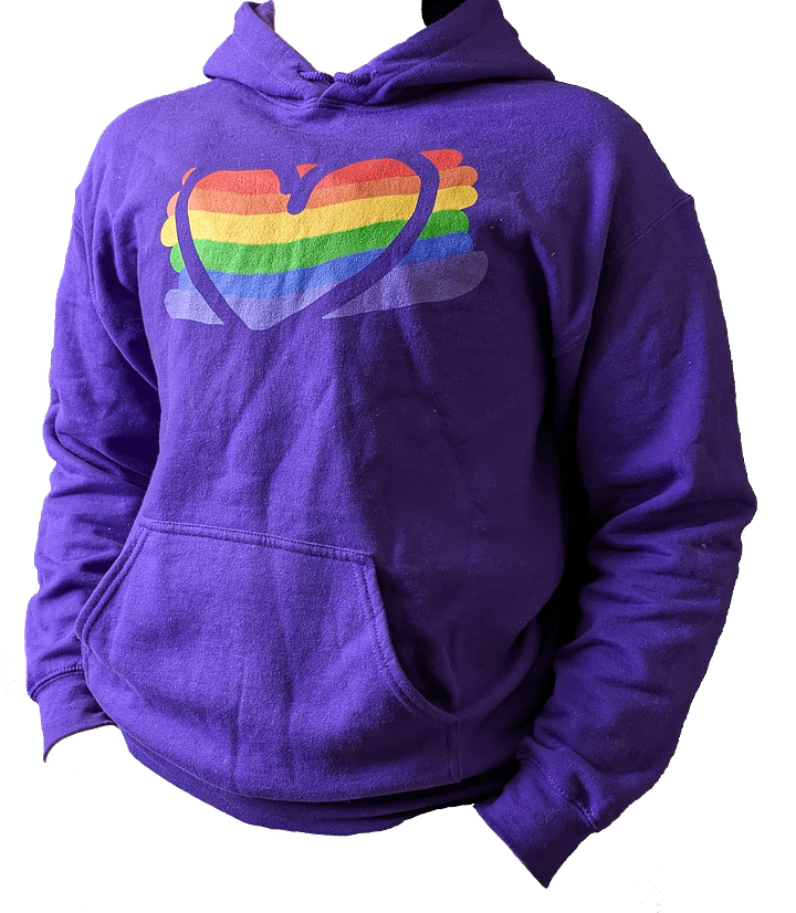 Rainbow Heart Hoodie product image (1)