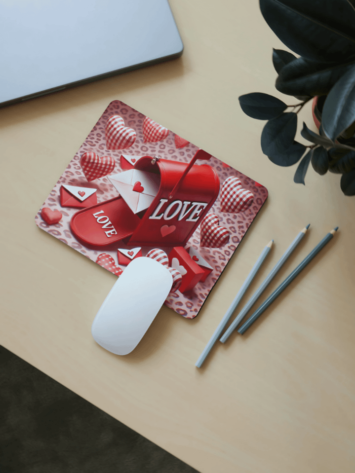 Love Mailbox Mouse Pad Sublimation Design – Romantic Valentine’s Day Digital PNG – Perfect for Mouse Pads – 300 DPI Download product image (1)