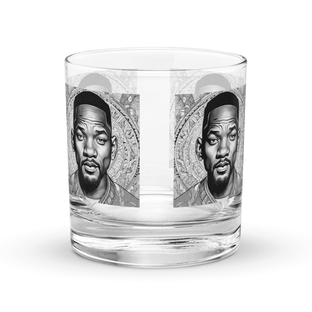 Intricate Line Art Portrait Rocks Glass Set product image (3)