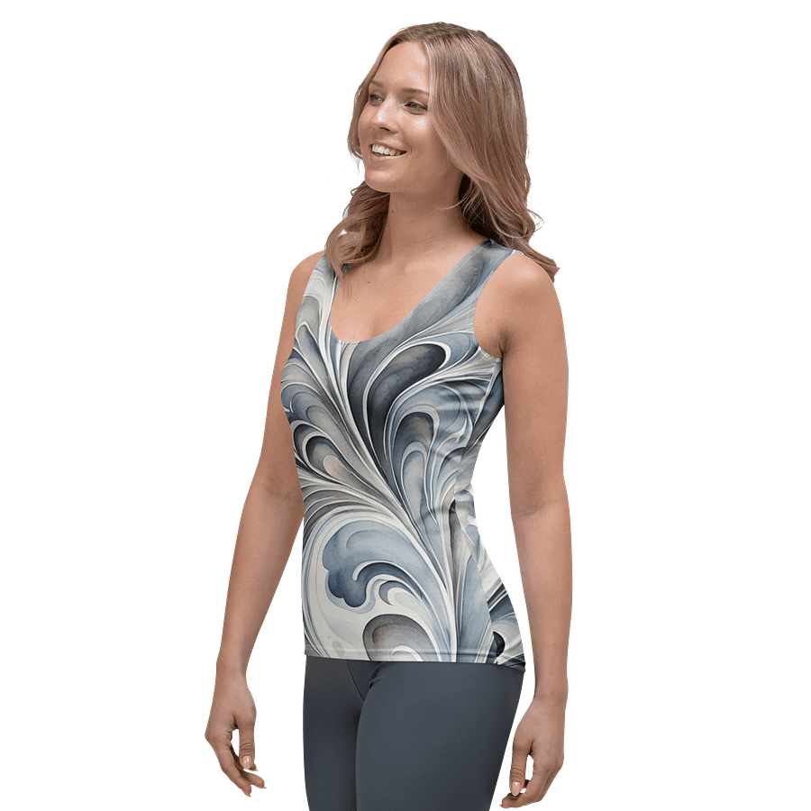 Gray Fractals Tank Top product image (3)