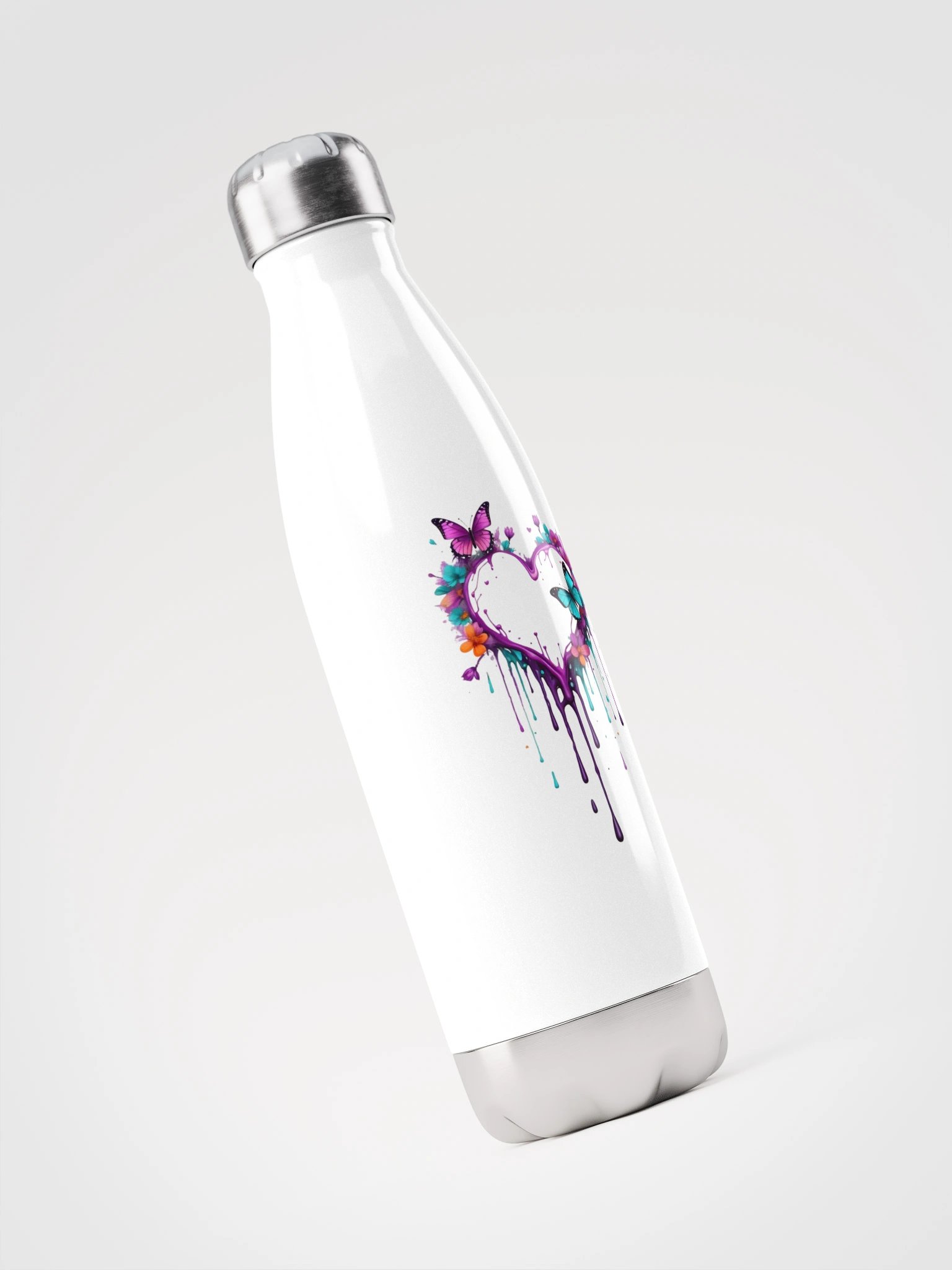 Whimsical Heart Stainless Steel Water Bottle product image (3)