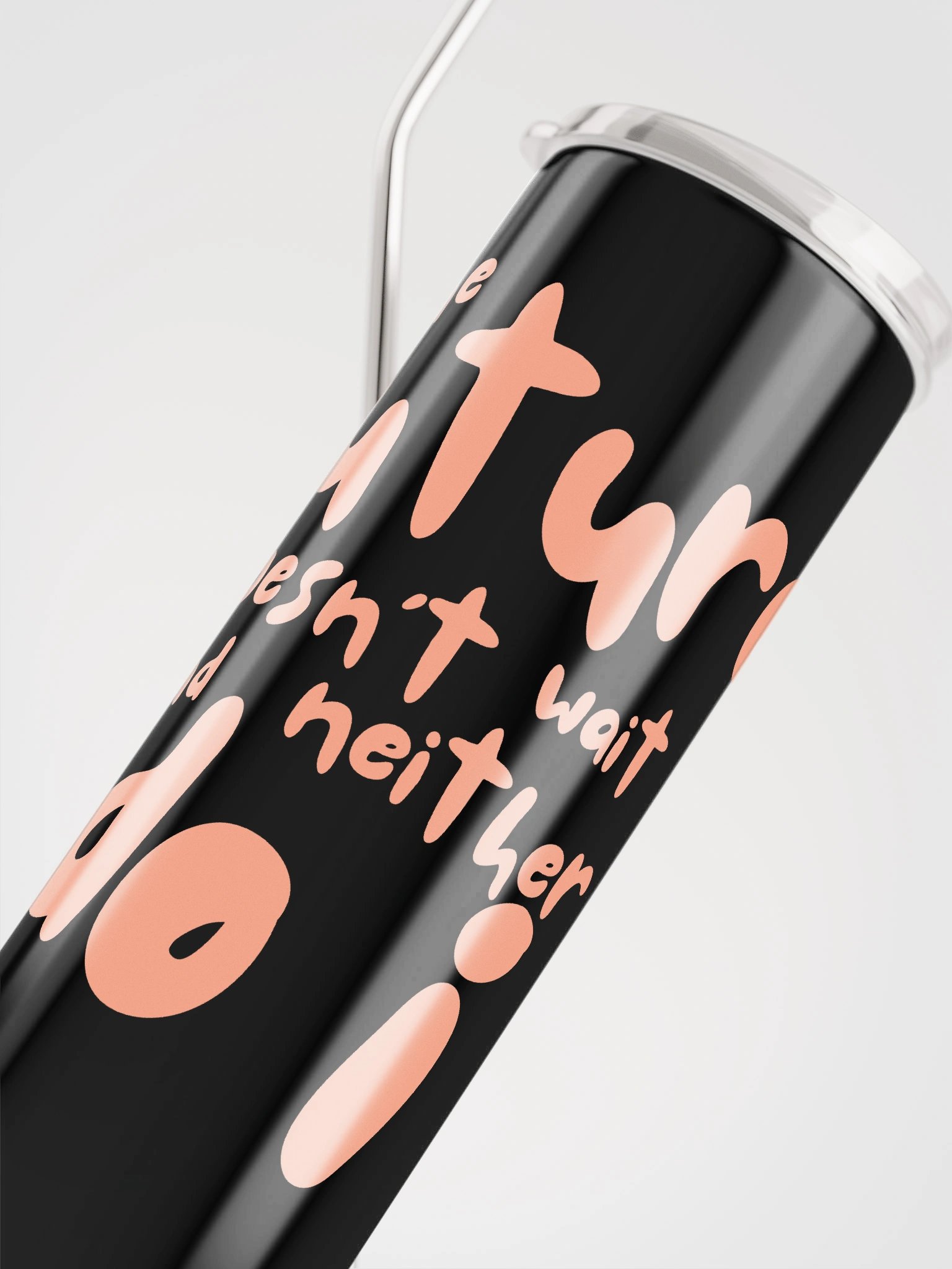 The Future Doesn't Wait Tumbler (peach) product image (4)