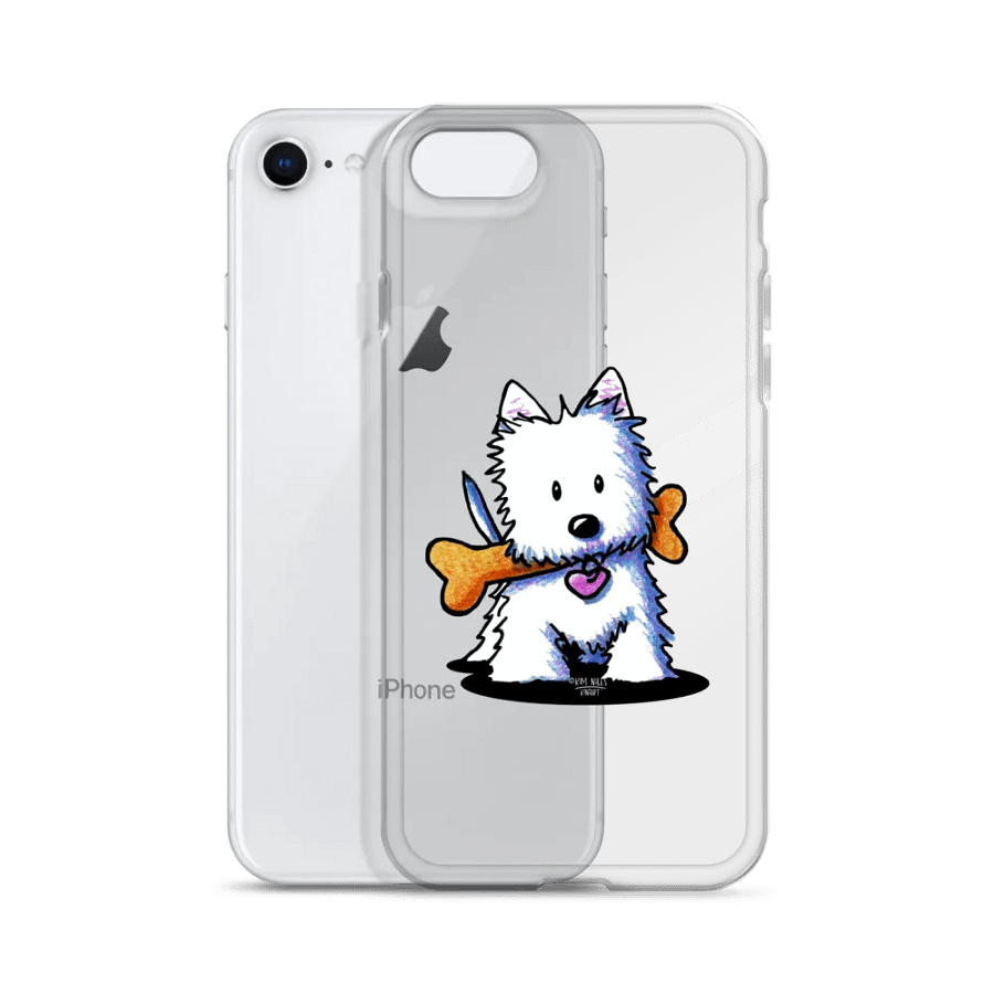 Westie Dog with Bone White Dog iPhone® Clear Case product image (2)