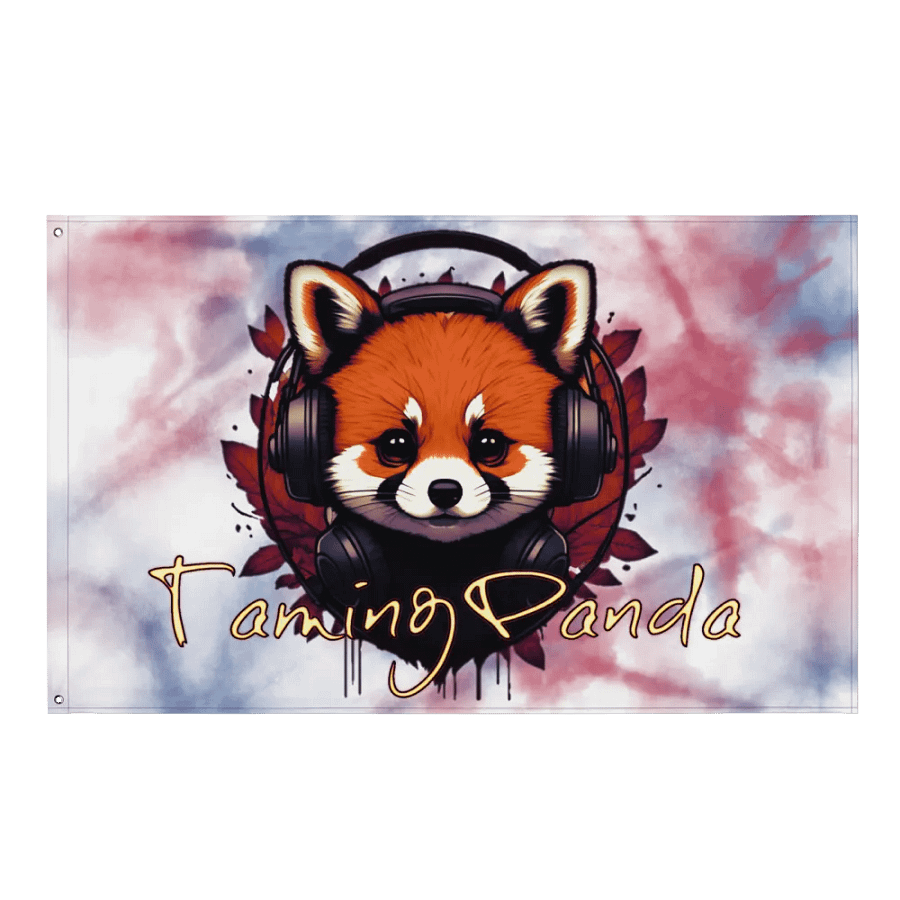 PANDA TIE-DYE FLAG product image (1)