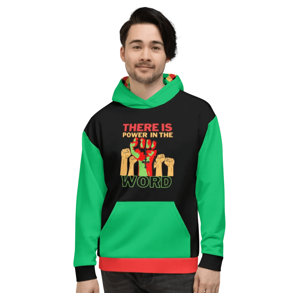 There Is Power In Word Color Block Hoodie product image (2)