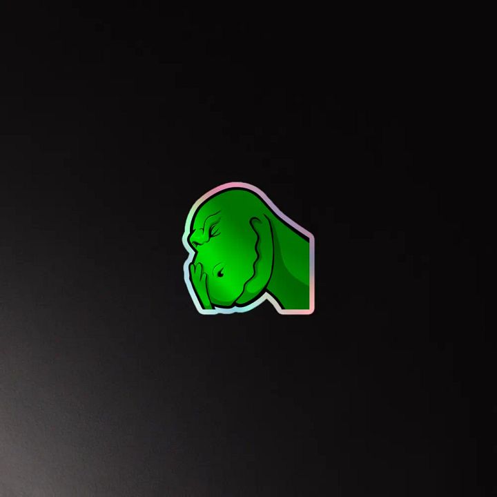 Vella Face palm Holo Sticker product image (4)