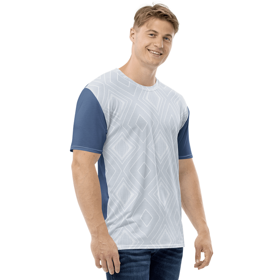 Icy Echo – Geometric Chill Edition Men's Tee product image (4)