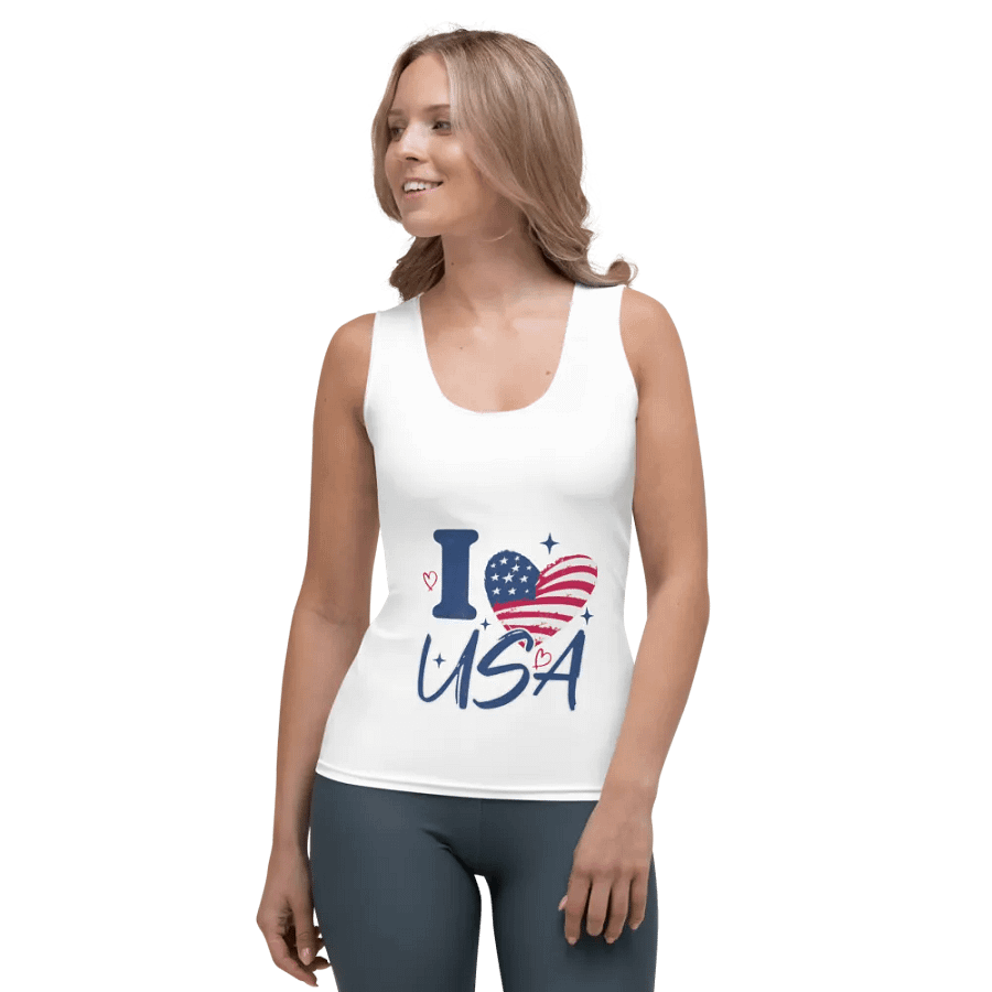 I Love USA Patriotic Women's Tank Top product image (1)