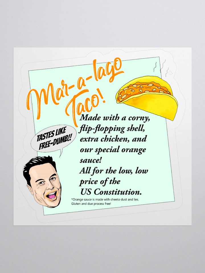 Mar-a-lago Taco Sticker product image (2)