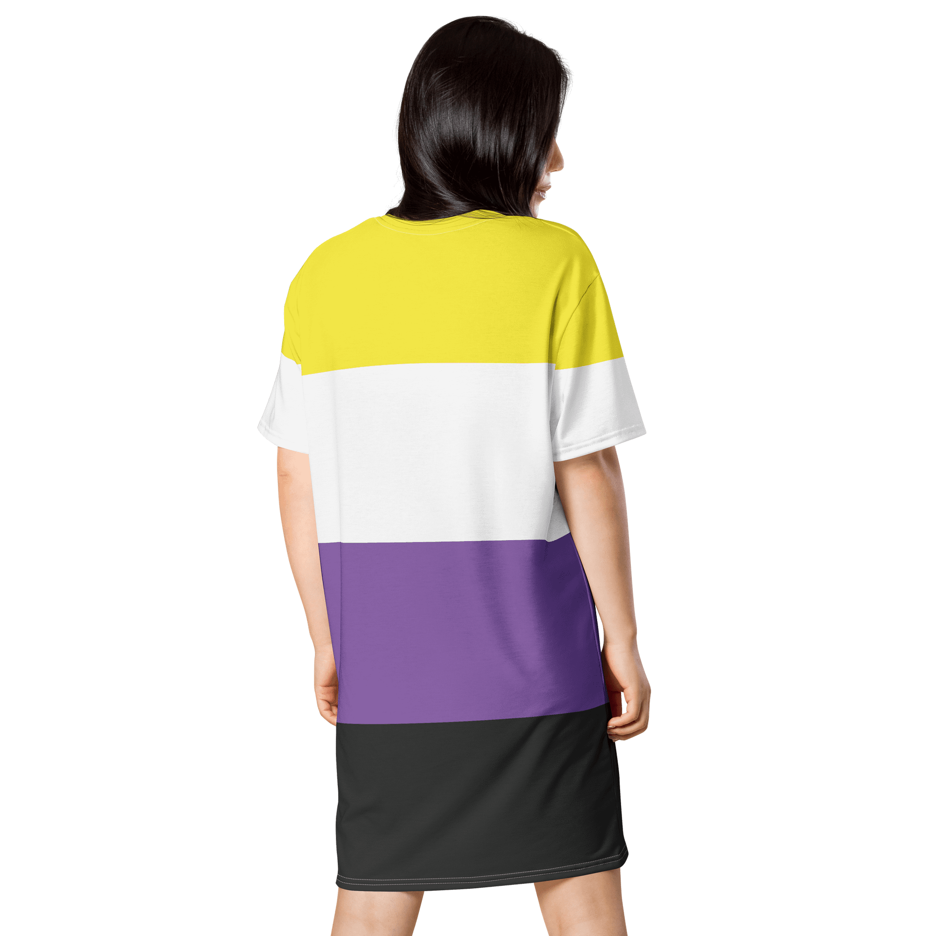Non-binary Pride Flag T-shirt Dress product image (2)