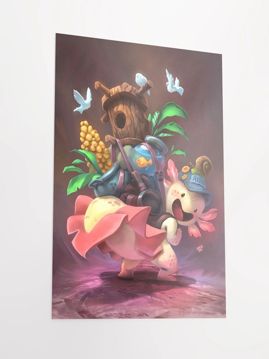 Axolotl Adventurer - Print product image (6)