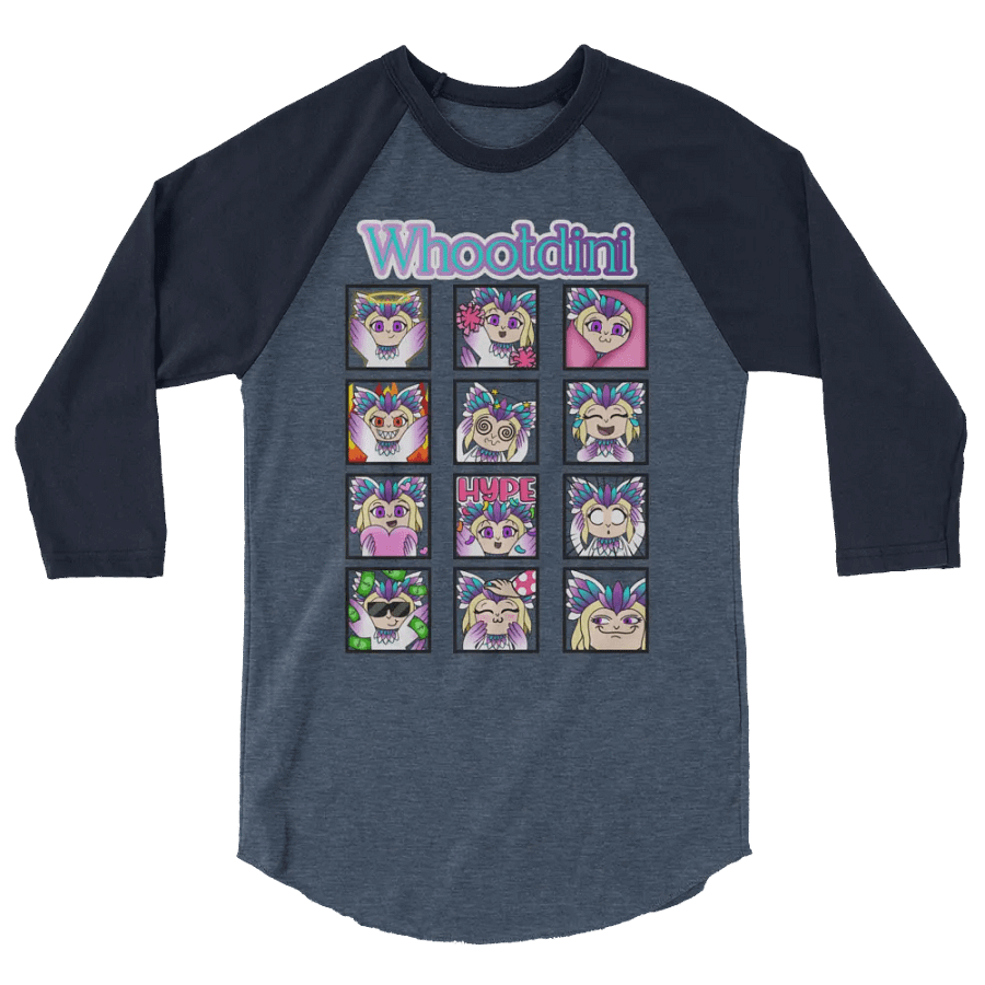Whootdini Emote Baseball Tee product image (2)