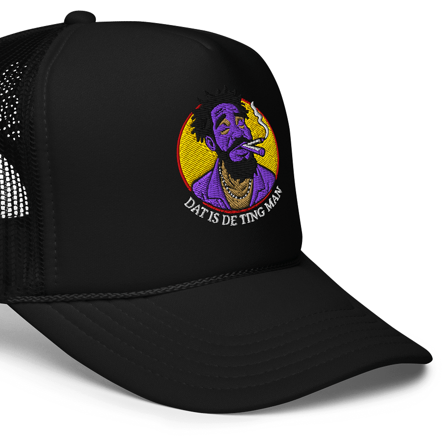 Dat Is De Ting Man Purple Color Design Trucker Hat product image (2)
