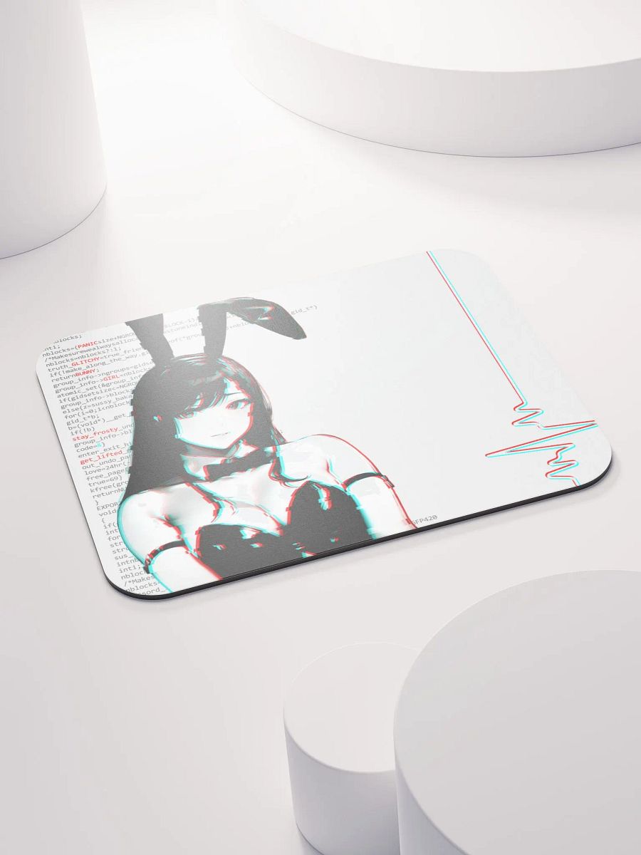 Panic Glitchy Bunnygirl Mousepad product image (4)