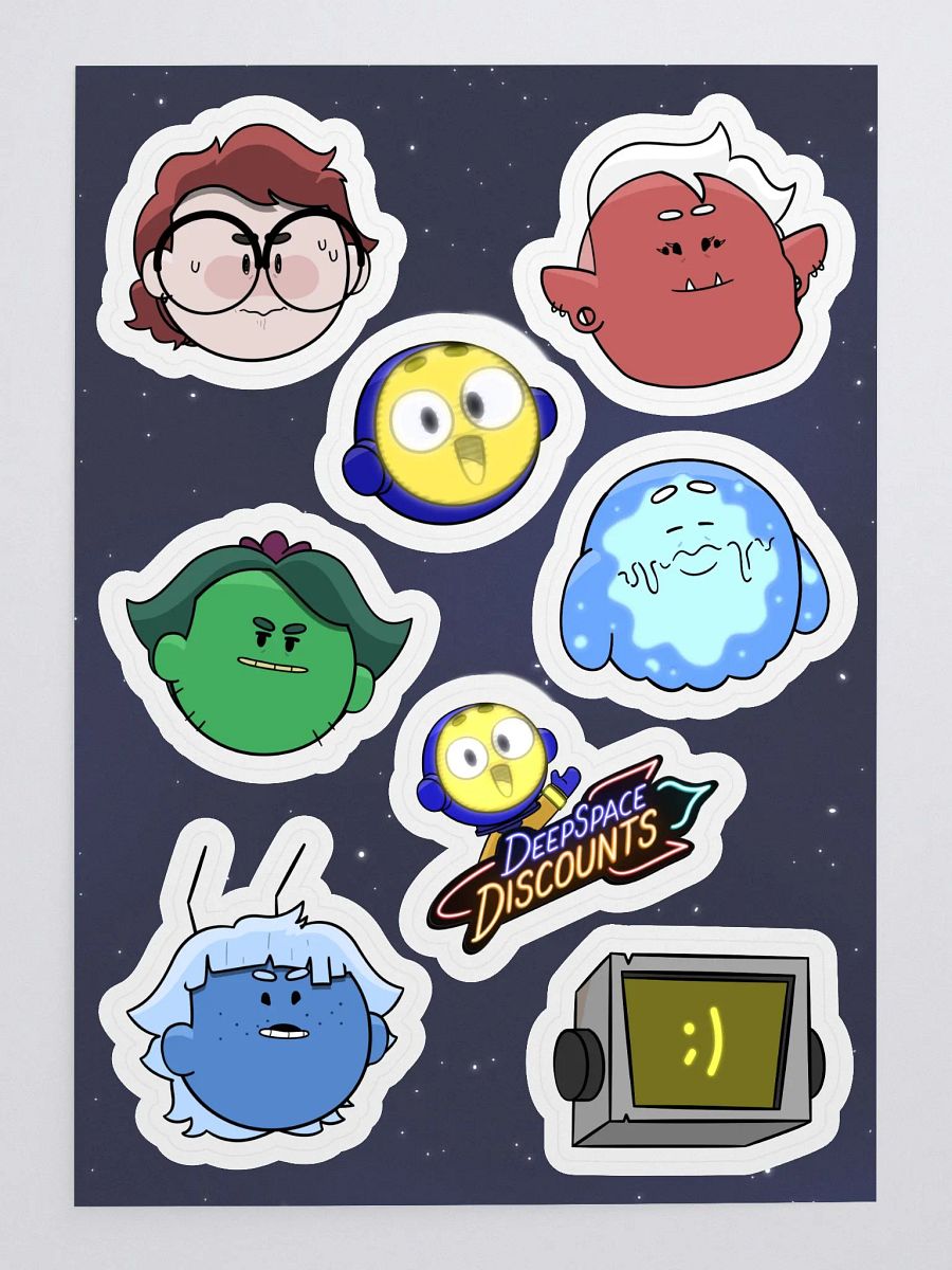 Deep Space Discounts Sticker Sheet product image (1)