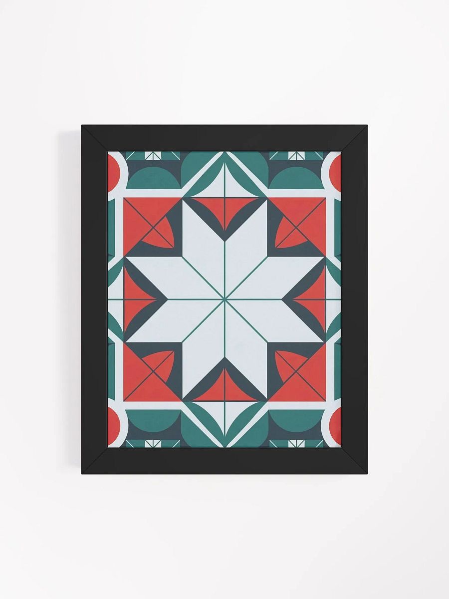 Kaleidoscope patterned Framed High-Quality Matte Poster (in) product image (11)