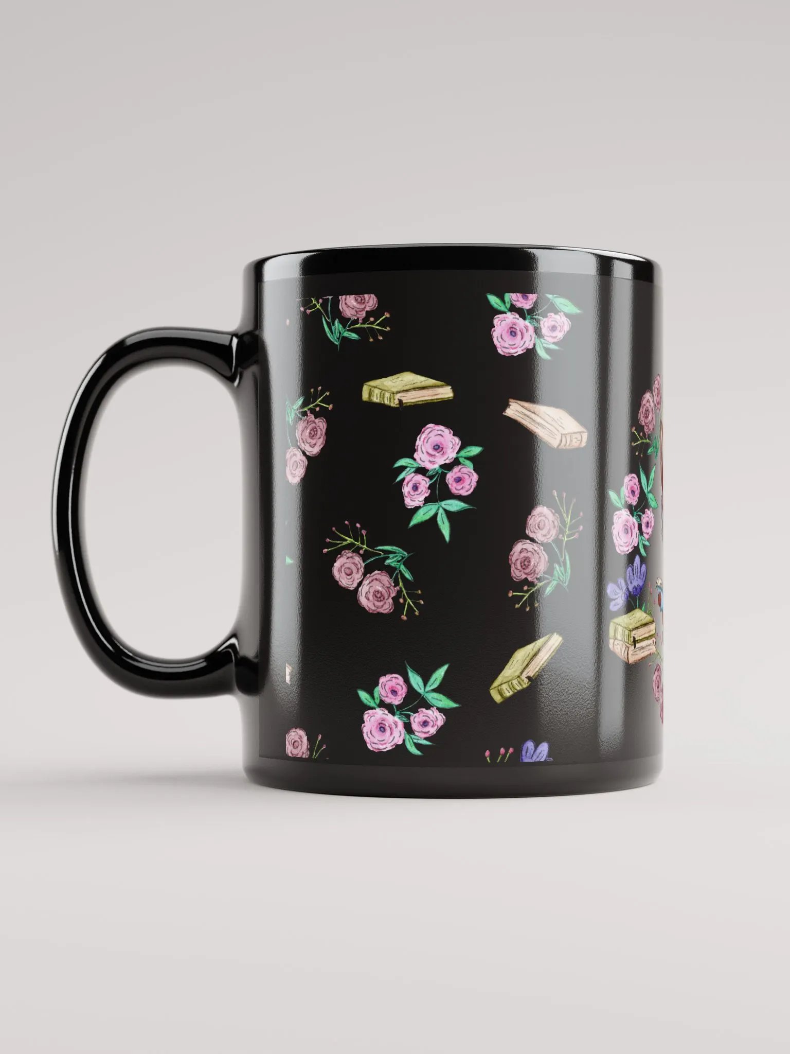 Book Smart Fox 11 0z black mug product image (6)