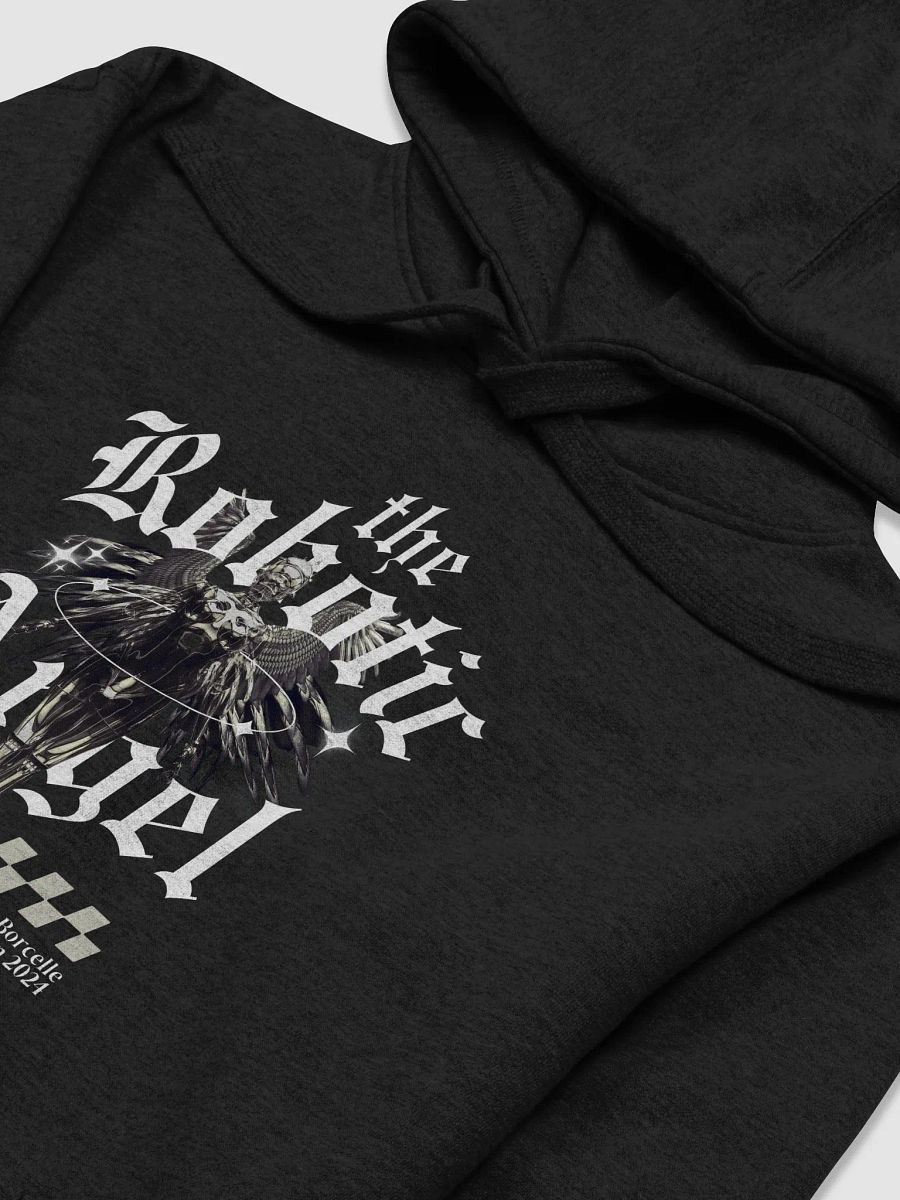 Robotic Angel Unisex Hoodie Black And White product image (3)