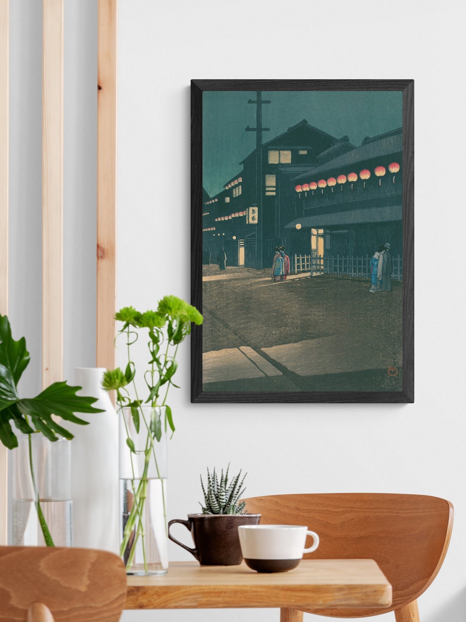 Night Scene at Soemoncho District, Osaka - Kawase Hasui product image (2)