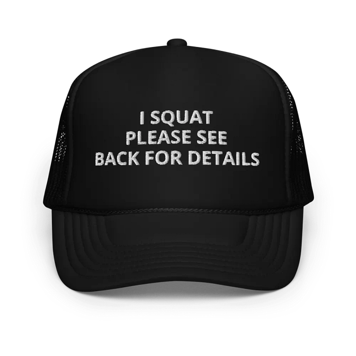 Workout Squat Fitness Weightlifting Gym - Embroidered Hat Trucker Cap product image (1)