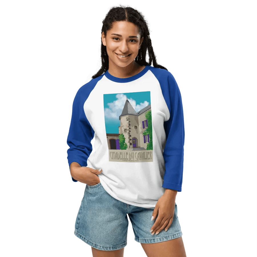 Raglan T-Shirt with Château Illustration product image (109)