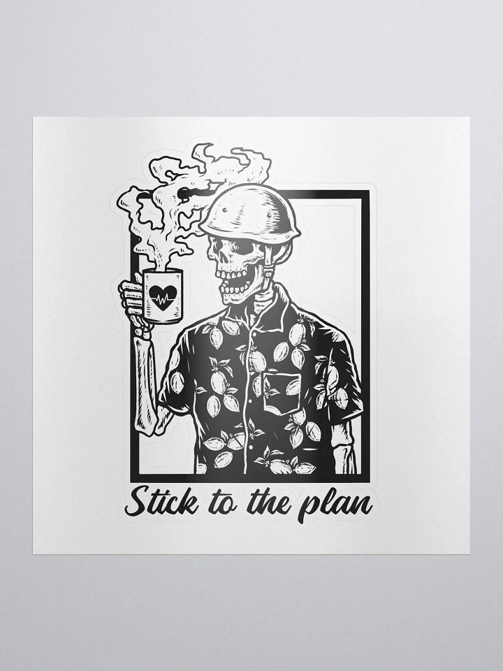 Stick to the Plan Sticker product image (1)