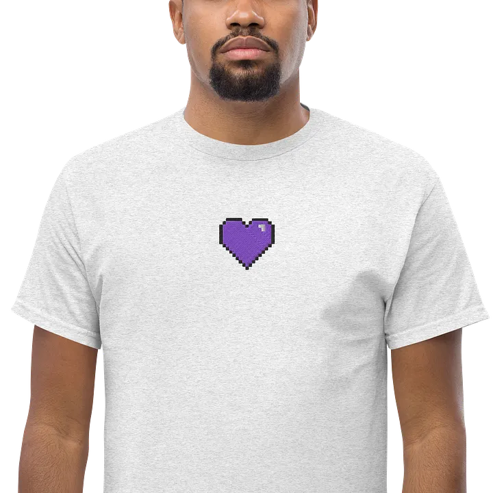 HollyRex Pixel Heart Embroidered Cotton Tee product image (2)