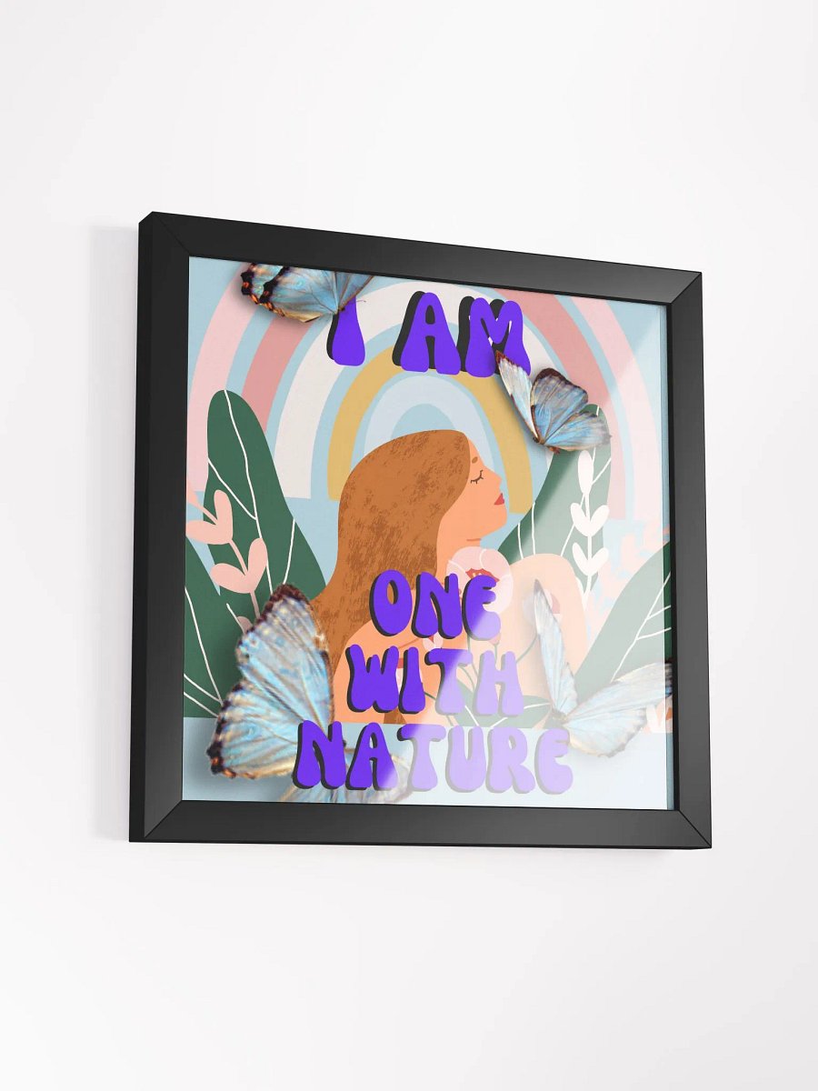 I am one with nature - Affirmation Poster product image (3)