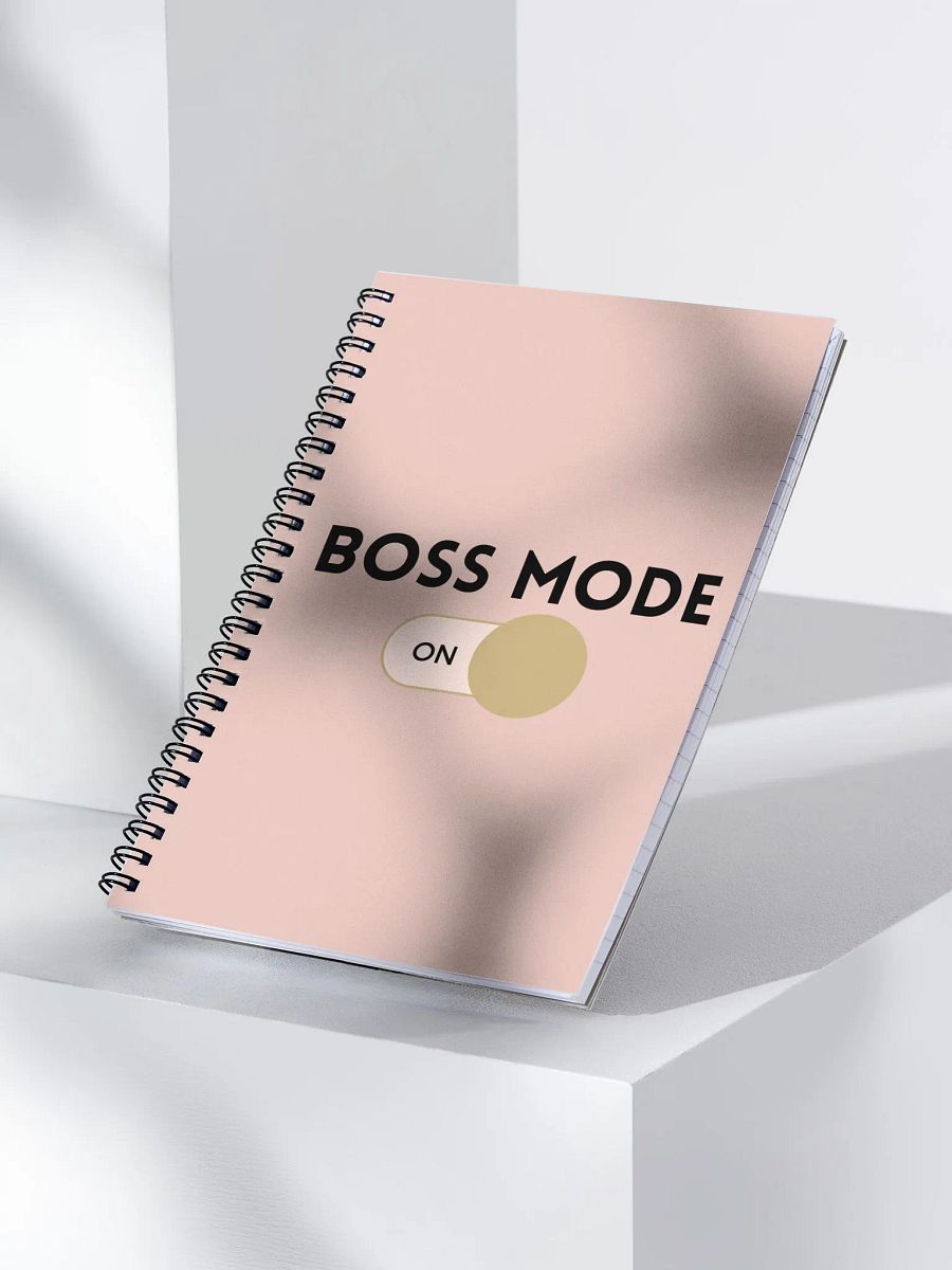 Boss Mode Spiral Notebook - Pink product image (4)