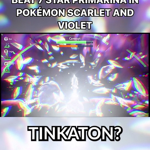 Use this Tinkaton build to beat the 7 Star Primarina Tera Raid in Pokémon Scarlet and Violet. This build is for use in online...
