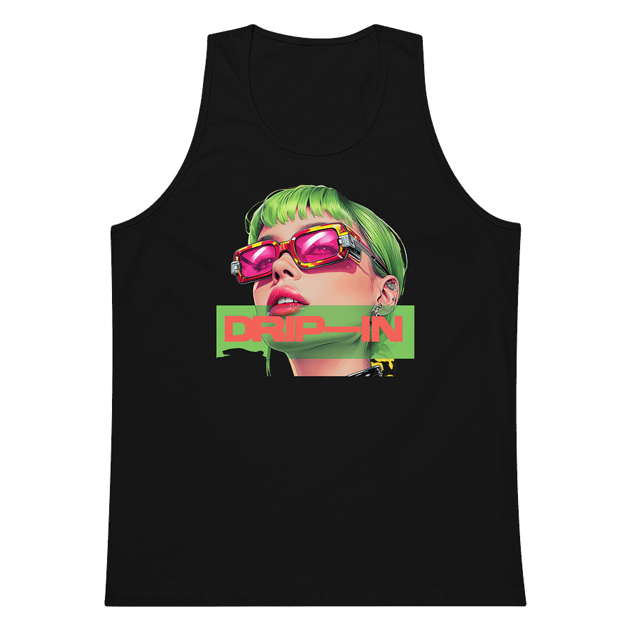Vibrant Green Hair Unisex Tank Top-DRIP-IN product image (5)