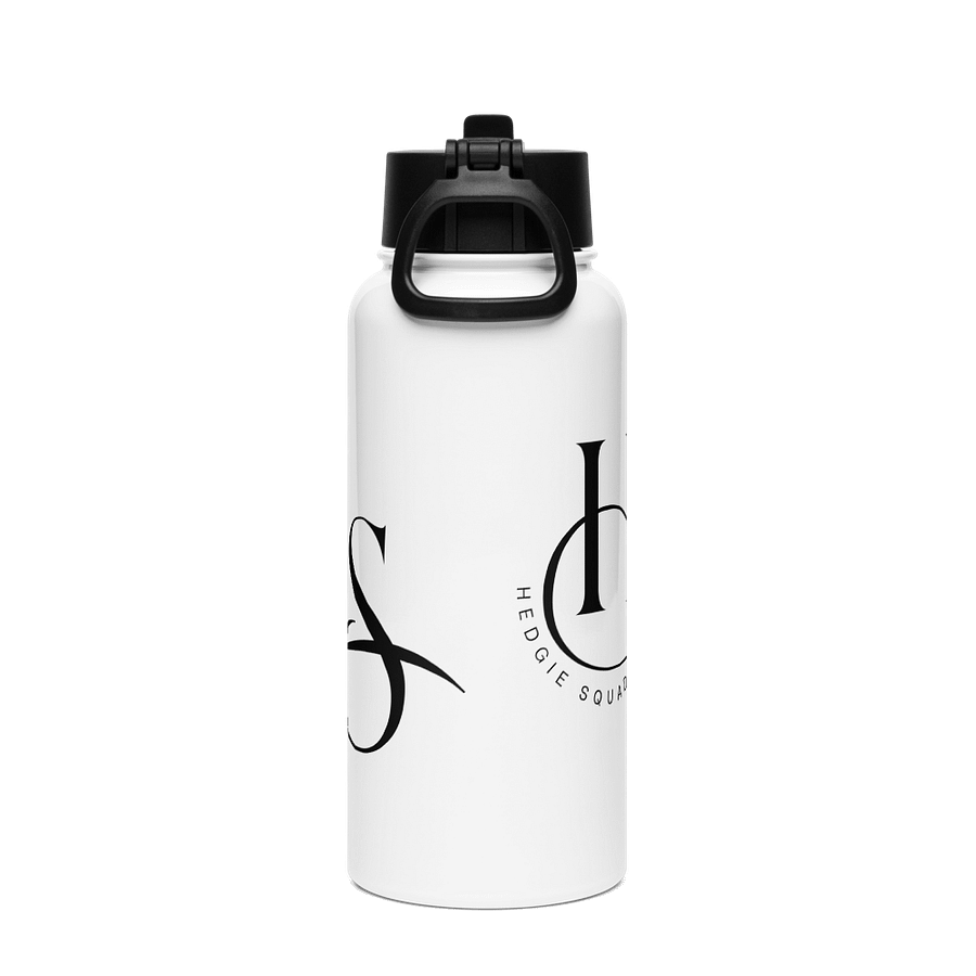 Hedgie Squad white steel water bottle product image (4)