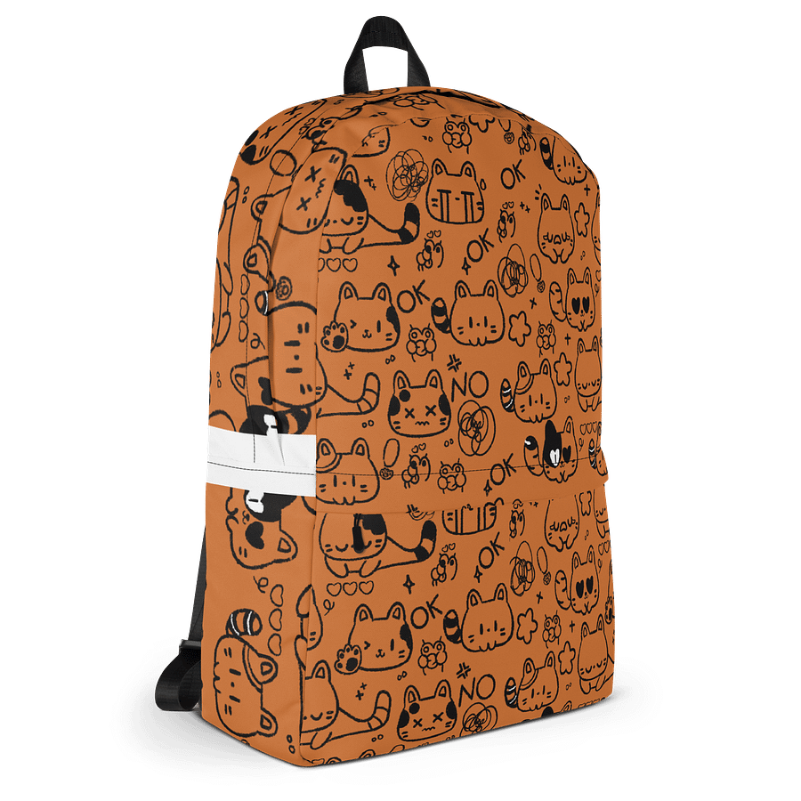 Cat Doodle Pattern – Orange Cute Kitty Design product image (3)