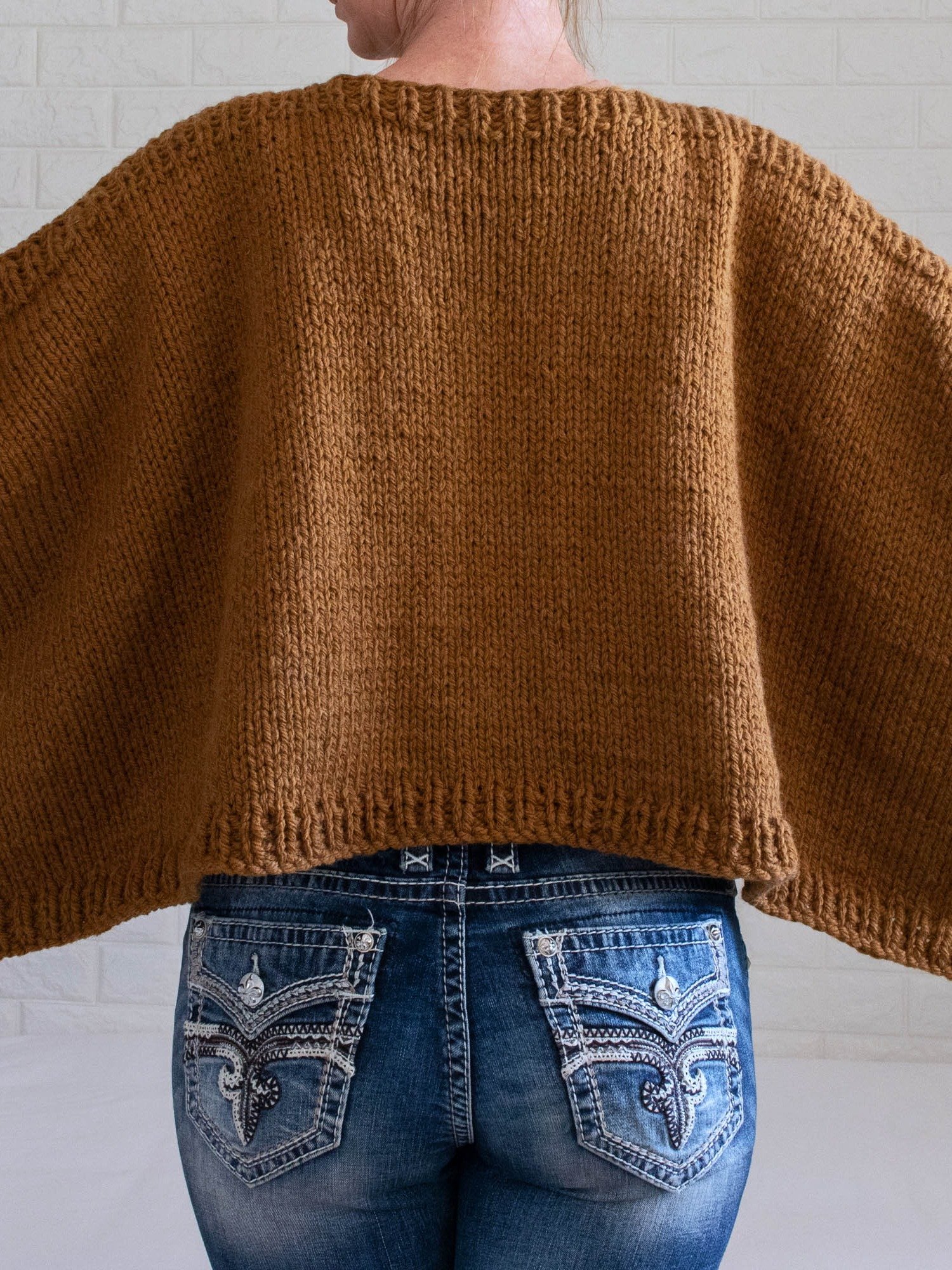 Modern Poncho Knitting Pattern - On the Go Bulky product image (5)