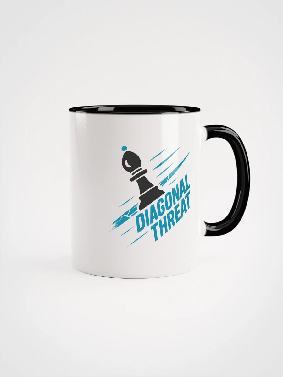 Diagonal Threat - Ceramic Mug with Color Inside product image (2)