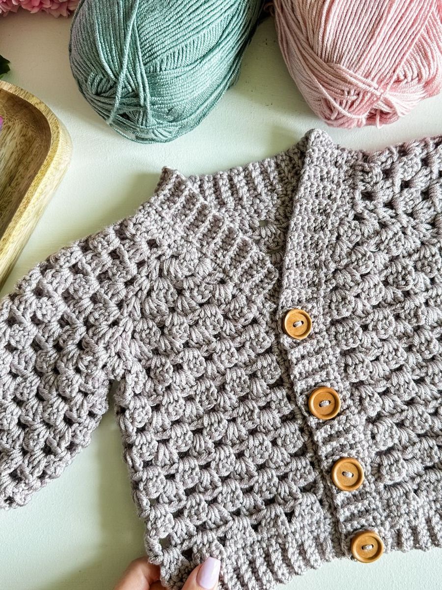 Mini Pop Cardigan Crochet Pattern product image (9)