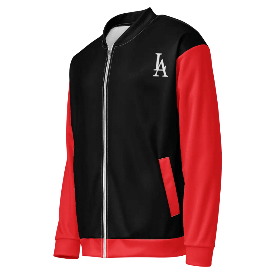 "LA" Red/Black Bomber Jacket product image (3)