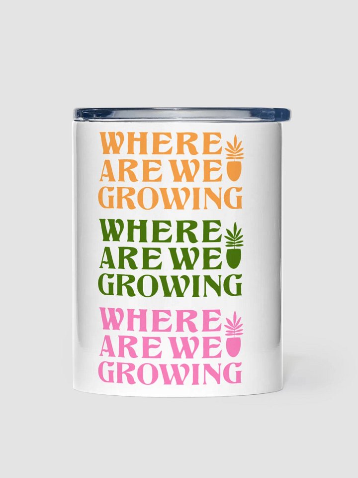 Where Are We Growing Repeating Pattern Small Tumbler product image (2)