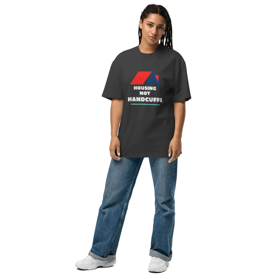 HOUSING NOT HANDCUFFS Oversized Faded Tee product image (7)