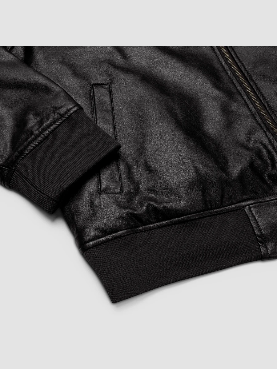 [Stoner] Faux Leather Bomber Jacket - Threadfast Apparel 395J -1 product image (9)