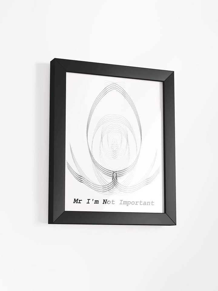 Framed - High-Quality Matte Poster - Mr I'm Not Important product image (2)
