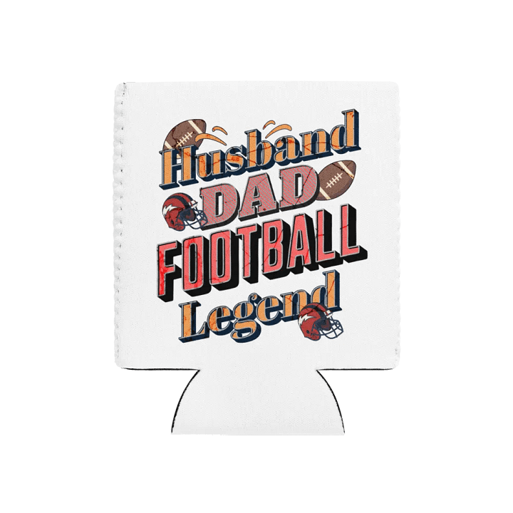 Husband Dad Football Legend Coozie Can Cooler product image (1)