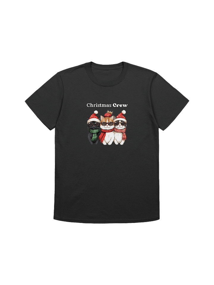 Santa Cats Christmas Crew Unisex T-Shirt product image (1)