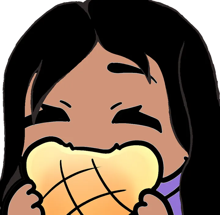 Nom Nom Emote - Black Hair, Brown Skin product image (1)